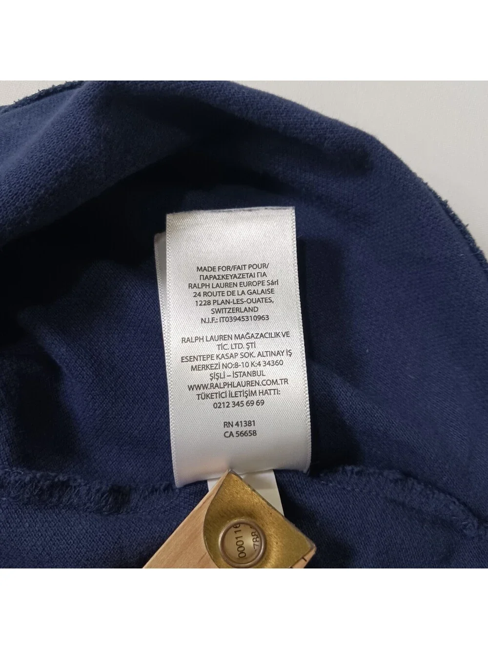 Polo Ralph Lauren Embroidered Big Logo Gold Pony Men's Blue Rare Polo Shirt XL
